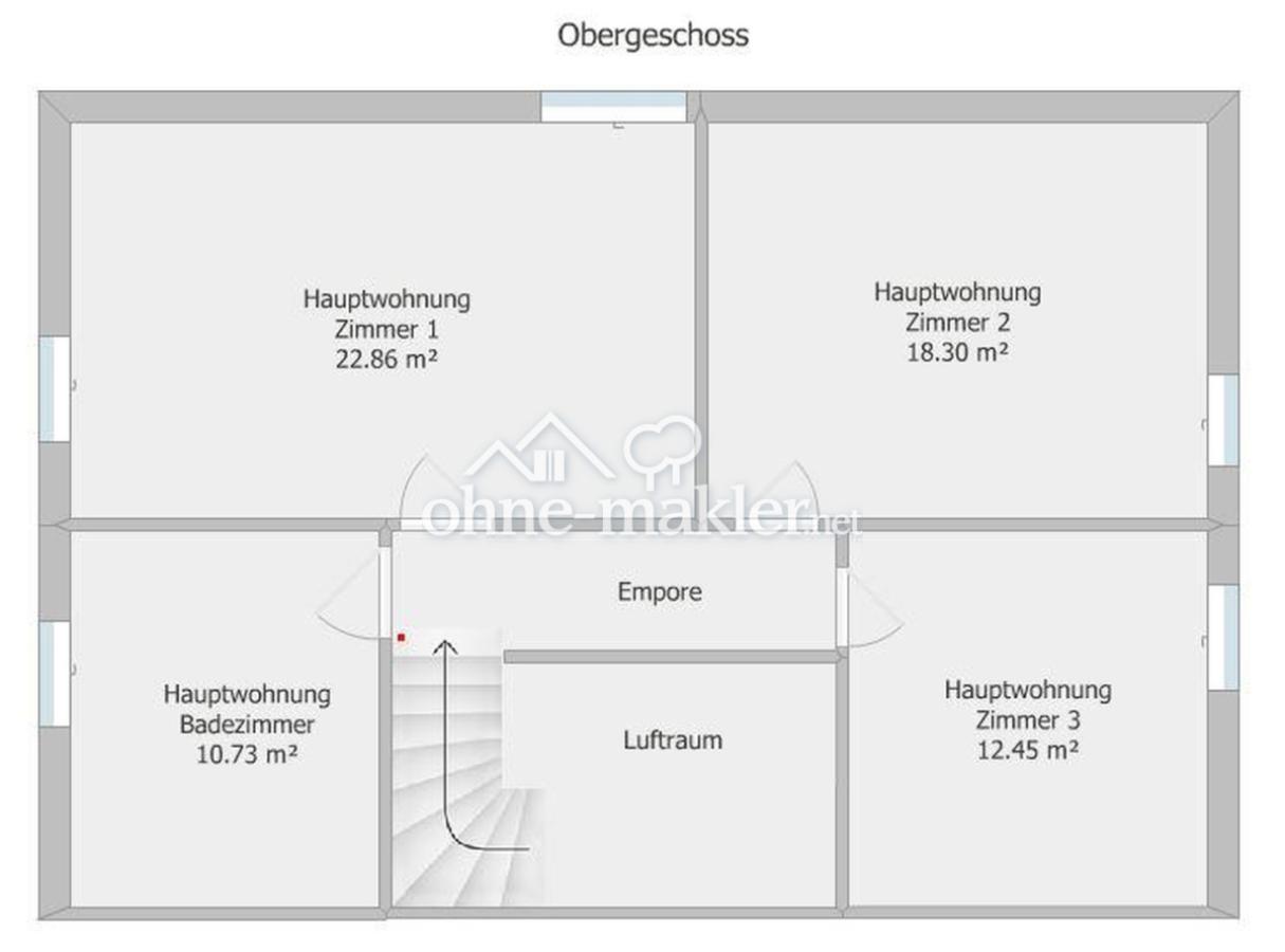 Grundriss Obergeschoss