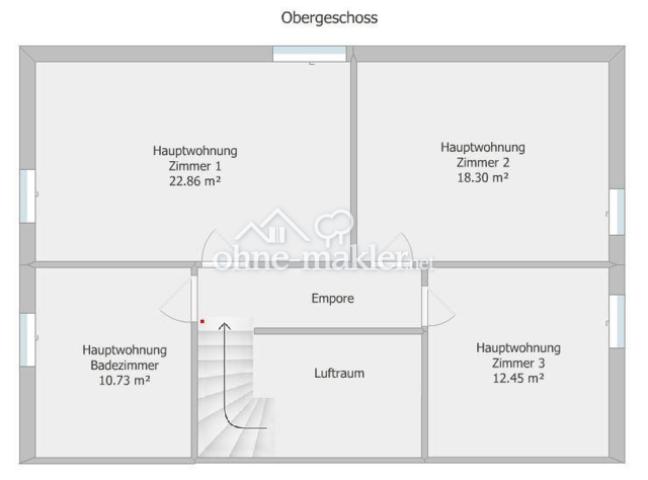 Grundriss Obergeschoss