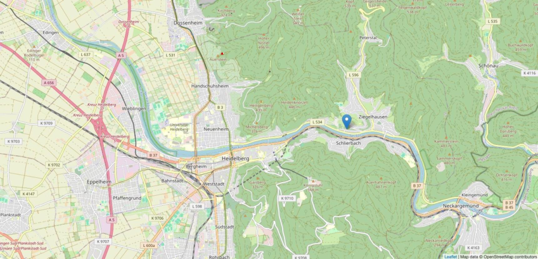 Umgebungskarte des Verkaufsobjektes