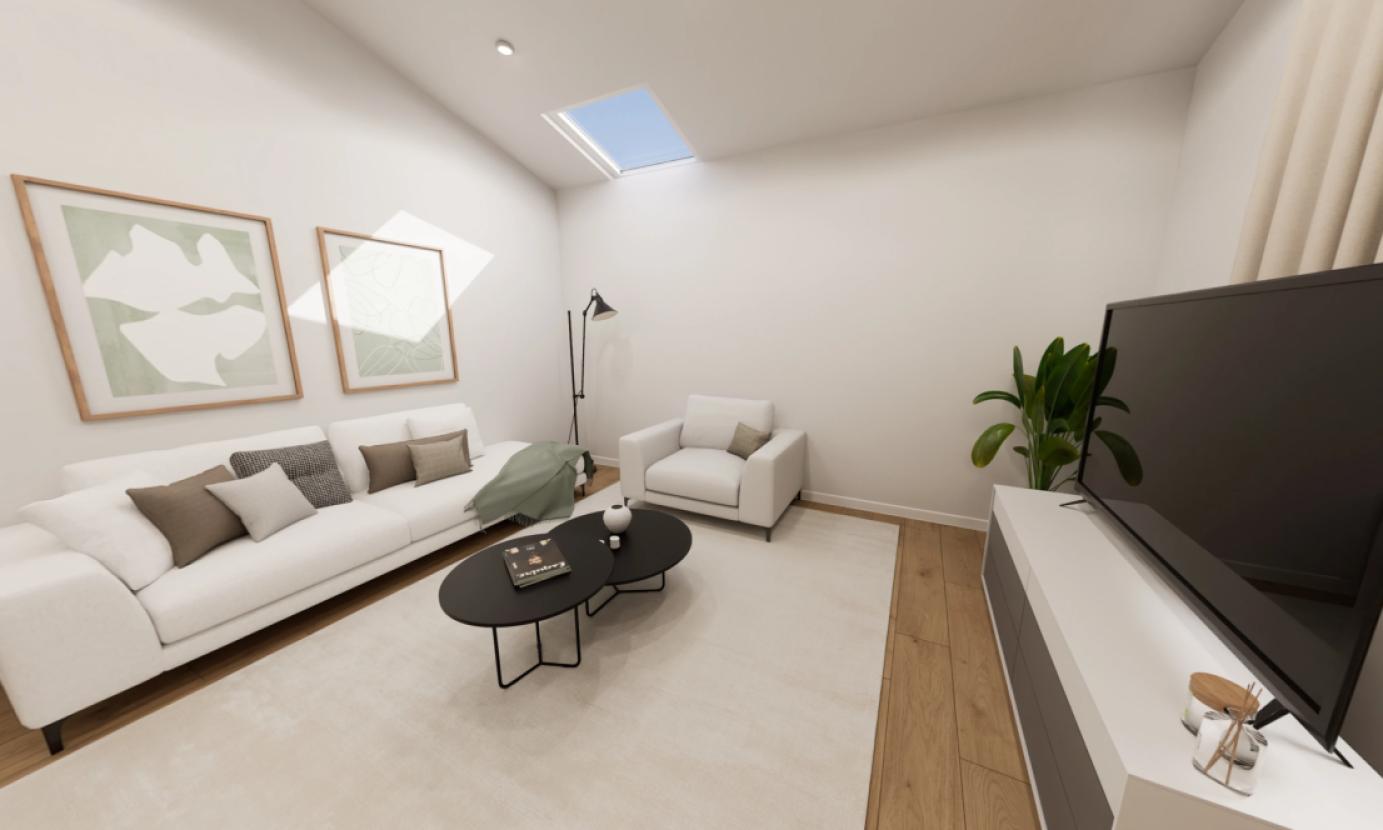 Dachgeschosswohnung Wohnzimmer