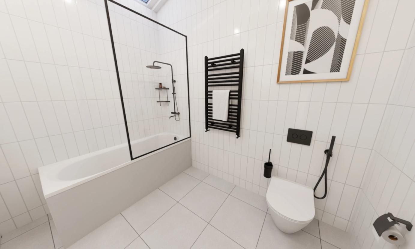 Dachgeschosswohnung Badezimmer