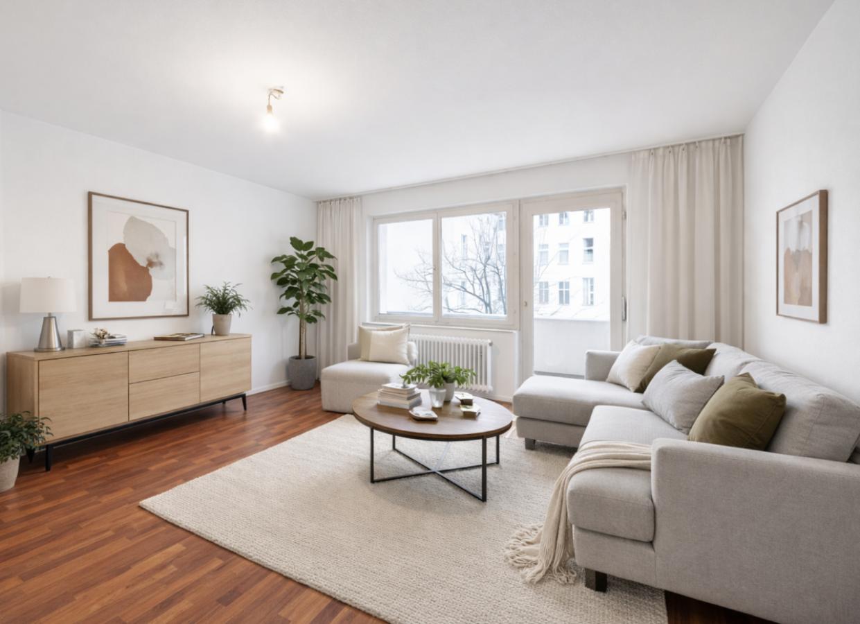 Wohnzimmer visualisiert