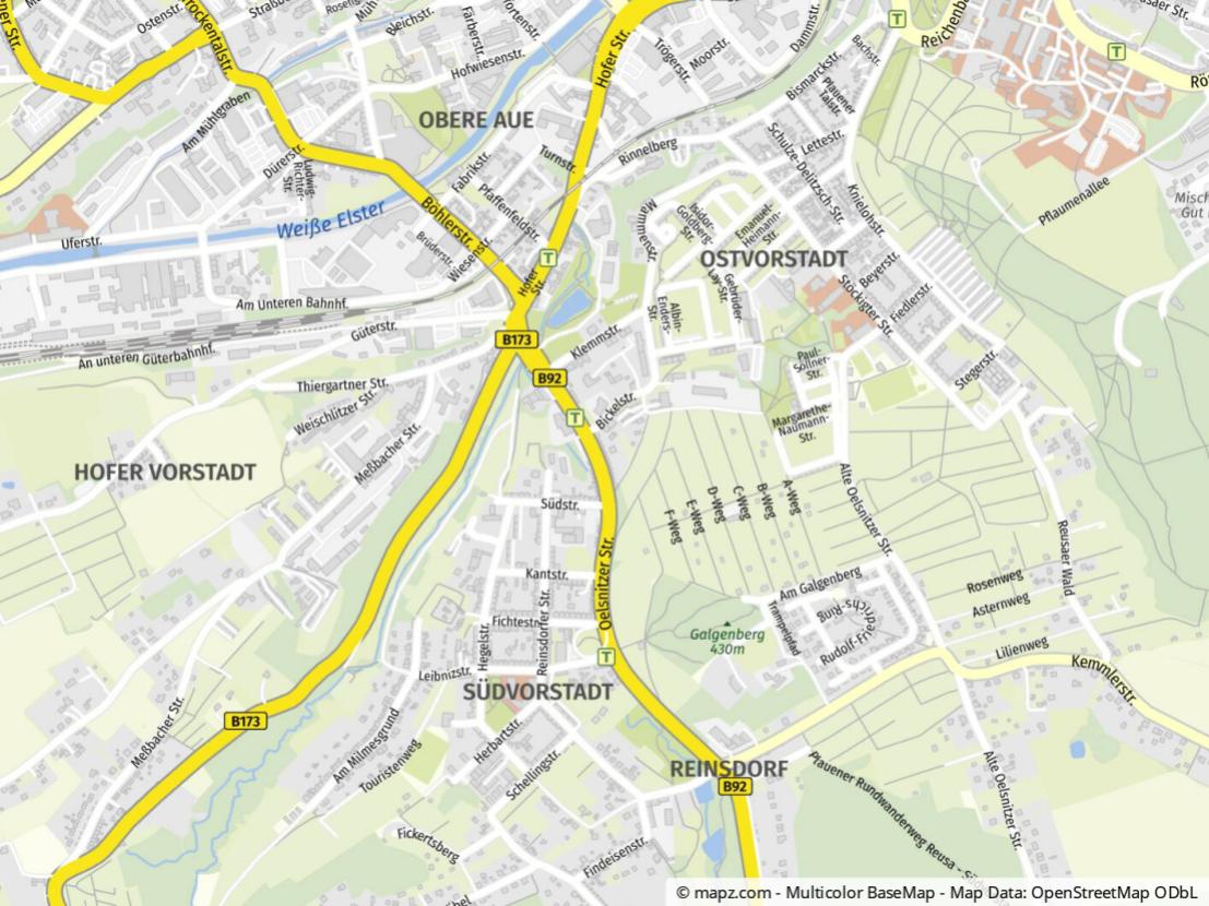 Geolyzer Kartenausschnitt