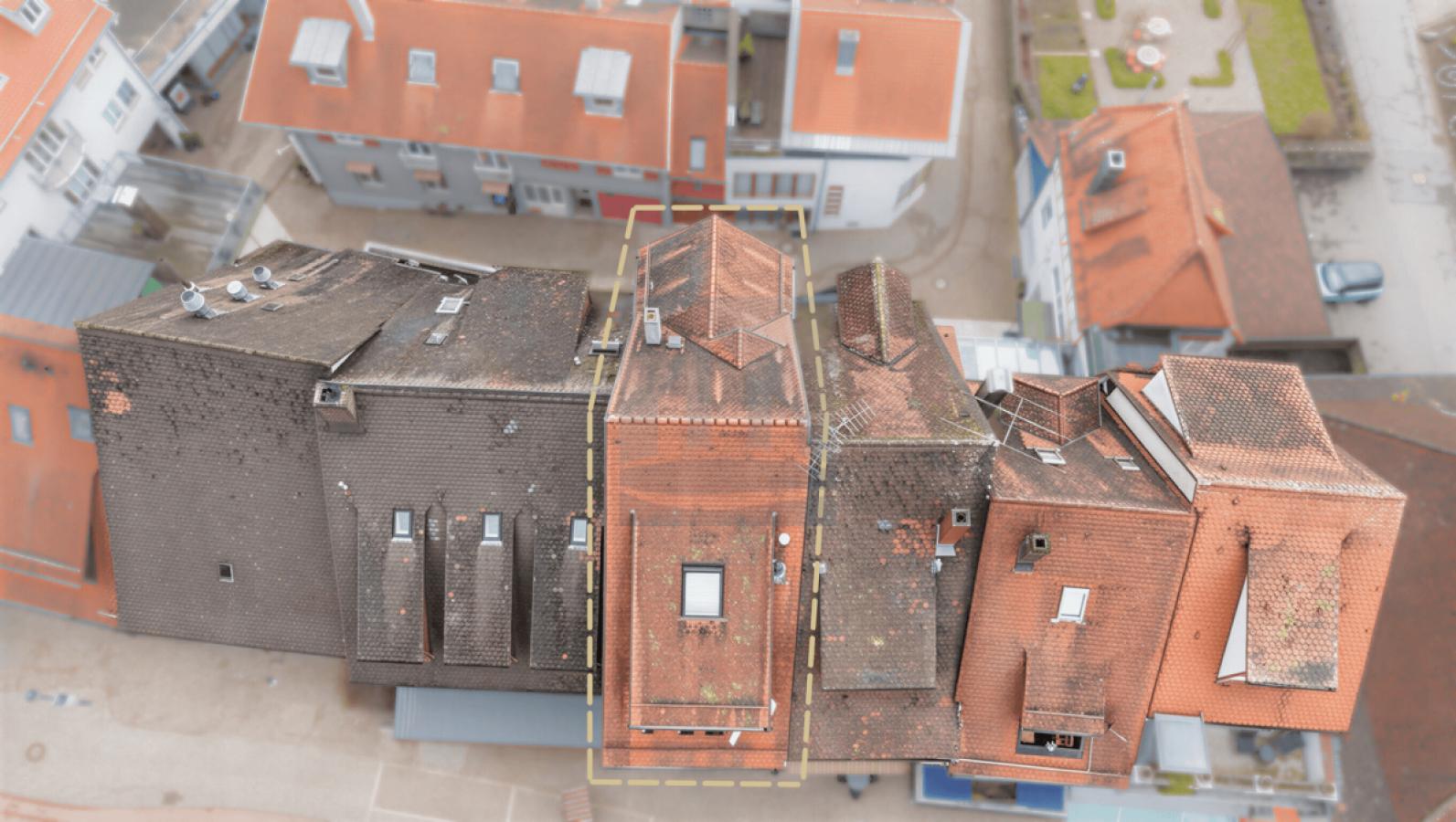 Objektansicht von oben