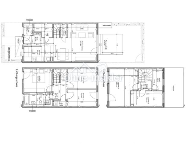 Grundriss mit Massen