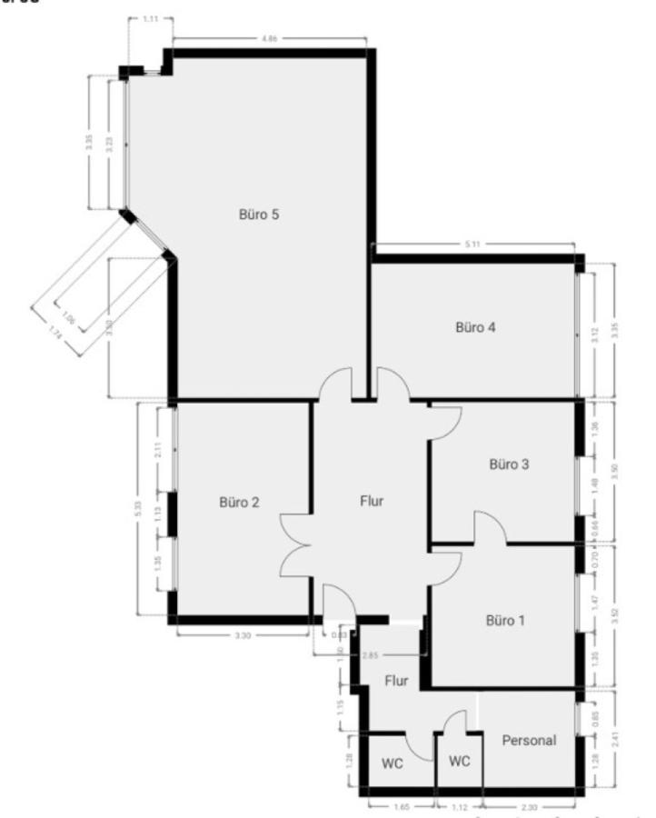 Grundriss Skizze 3. OG