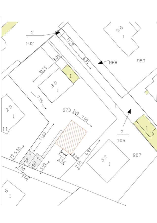 Lageplan mit Projekteintrag