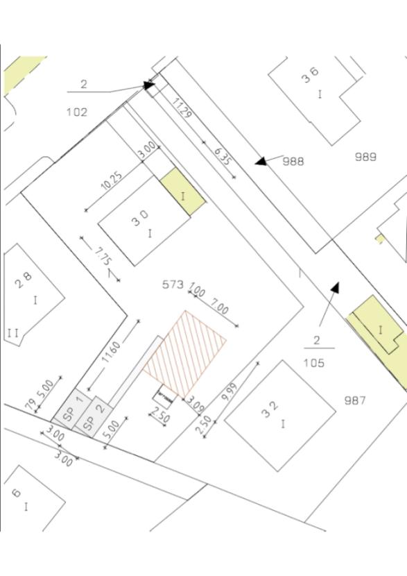 Lageplan mit Projekteintrag