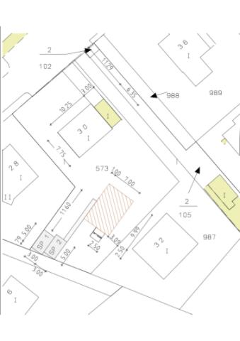 Lageplan mit Projekteintrag