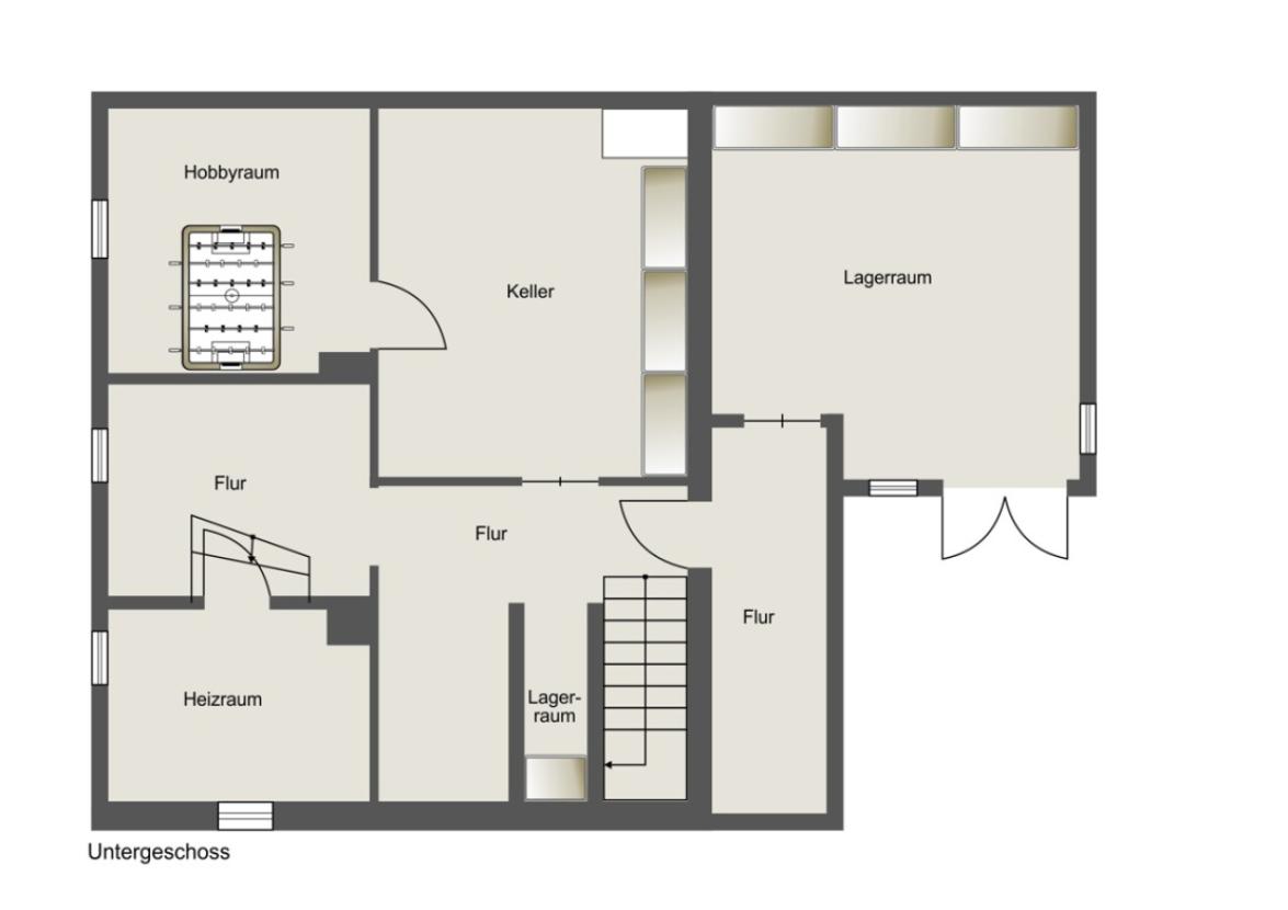 Grundriss Untergeschoss