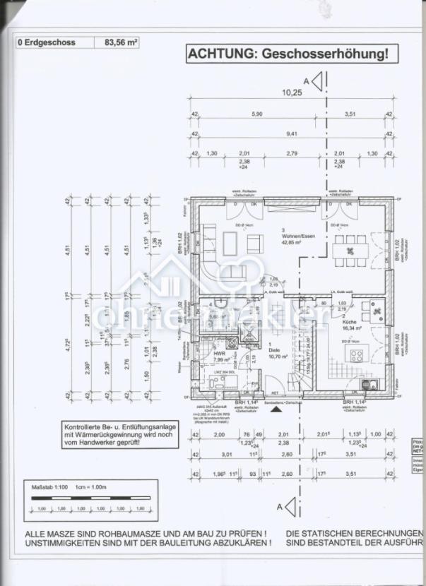 Grundriß Erdgeschoß