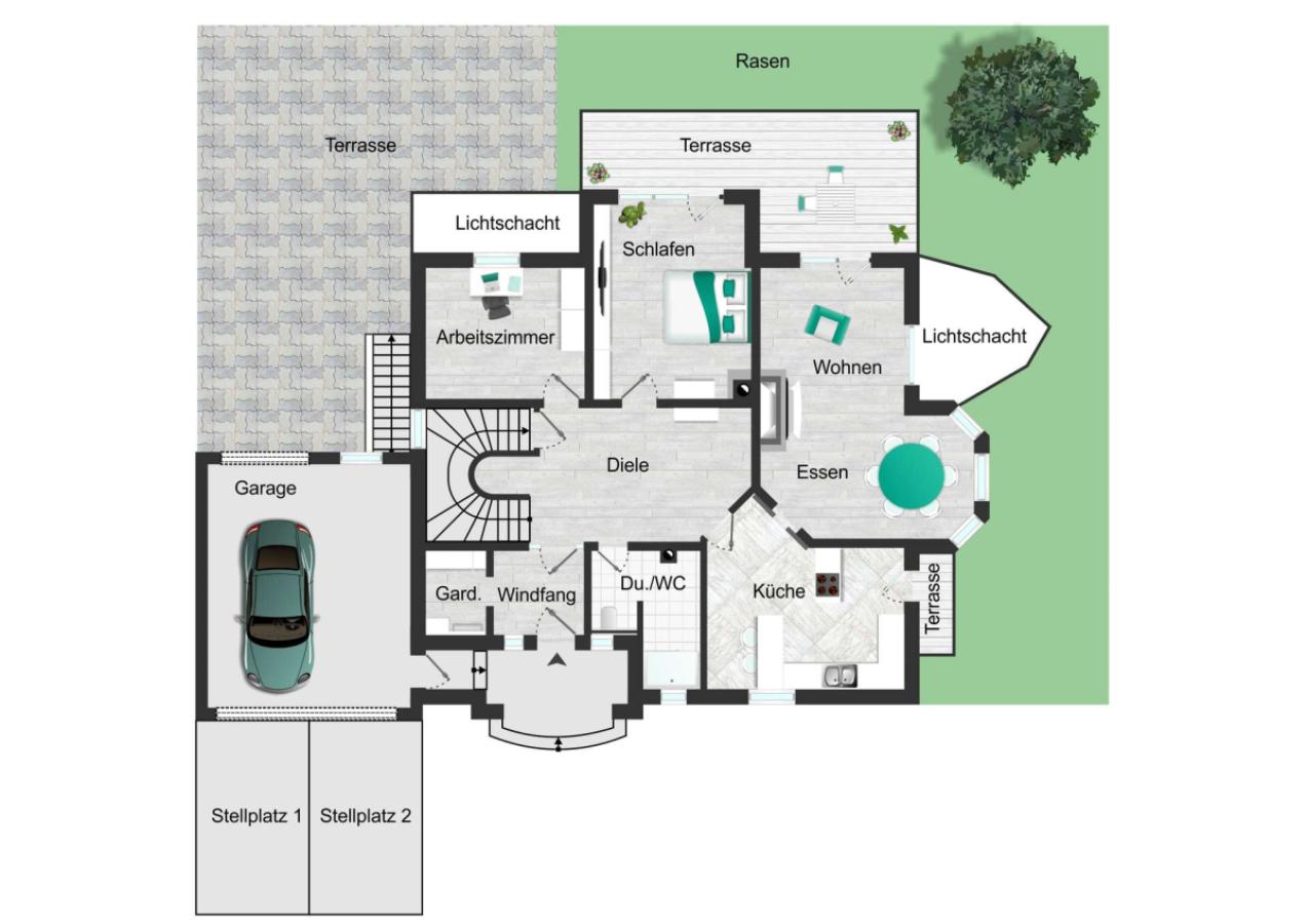 Grundriss Erdgeschoß