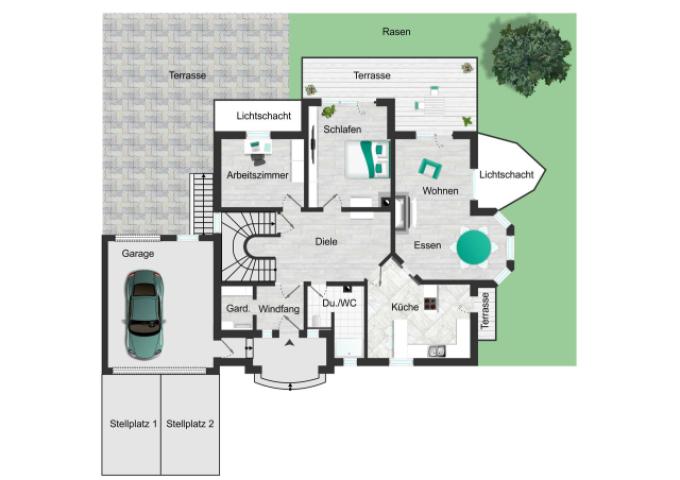 Grundriss Erdgeschoß