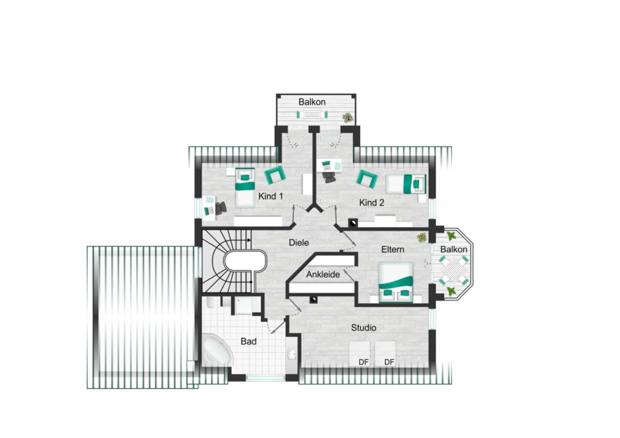 Grundriss Dachgeschoss 