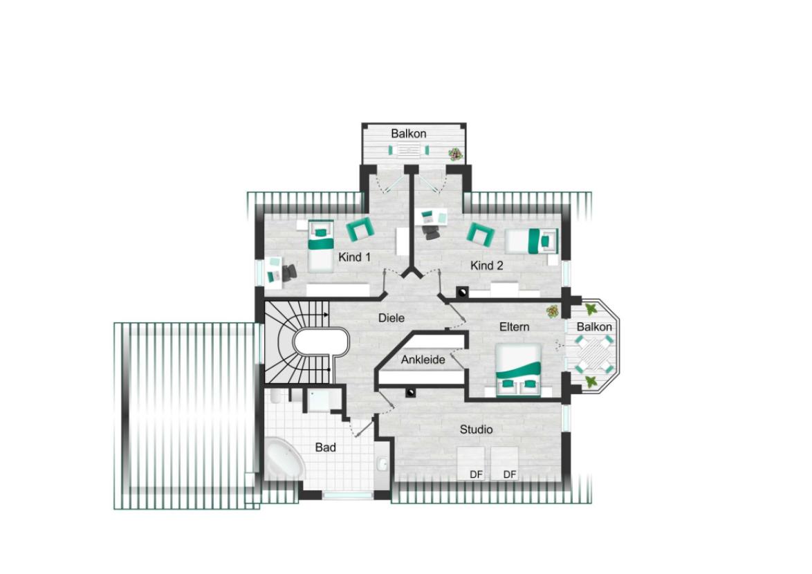 Grundriss Dachgeschoss 