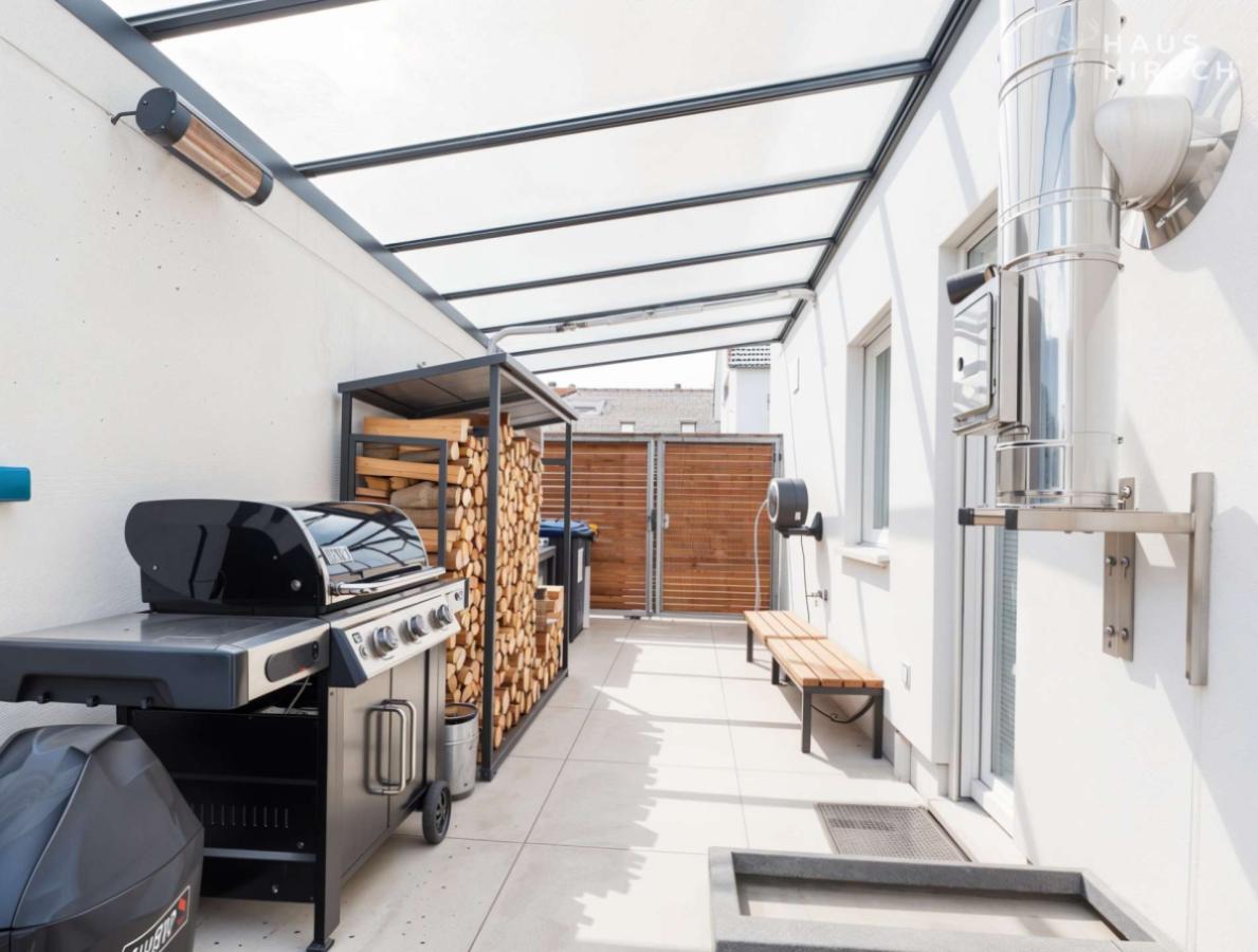 Überdachte Grillecke