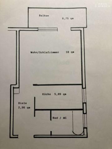 Wohnng Grundriss bemaßt