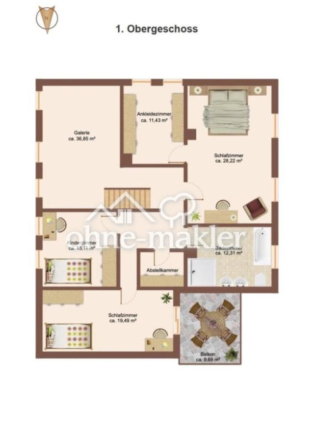 Grundriss 1.Obergeschoss