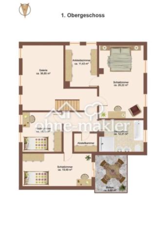 Grundriss 1.Obergeschoss