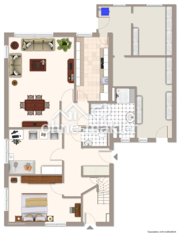 Grundrissbeispiel Erdgeschoss