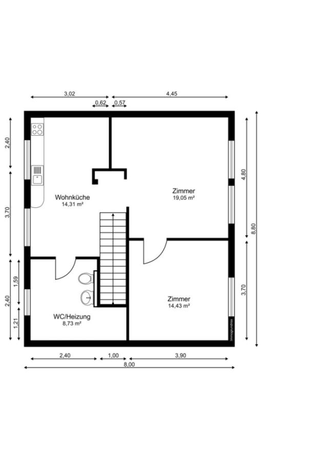 Vorderhaus Obergeschoss