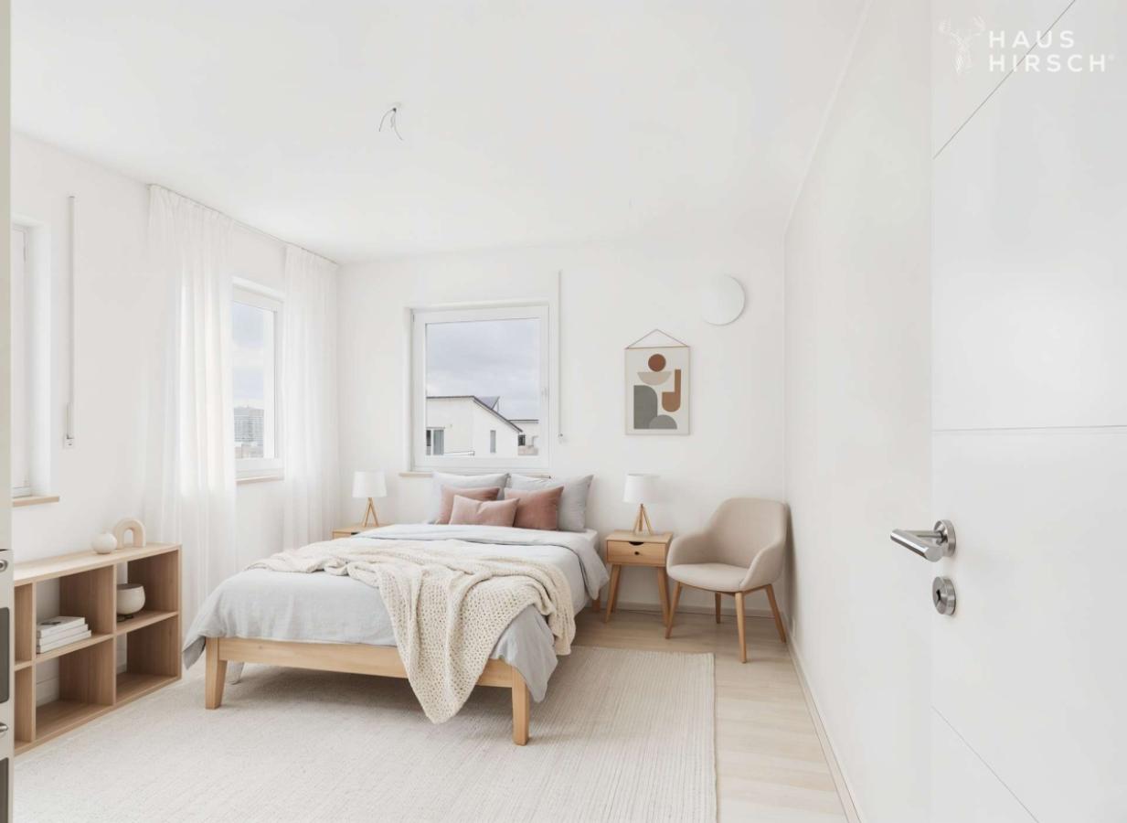 Schlafzimmer eingerichtet