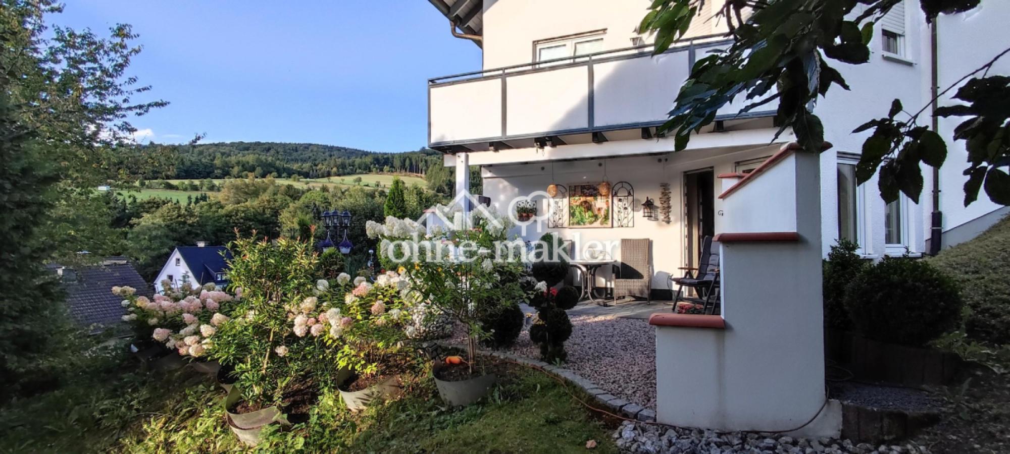 Idylle Pur überdachte Terrasse