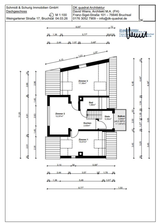 Grundrisse Dachgeschoss