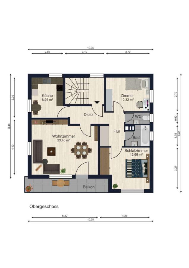 Grundriss Obergeschoss