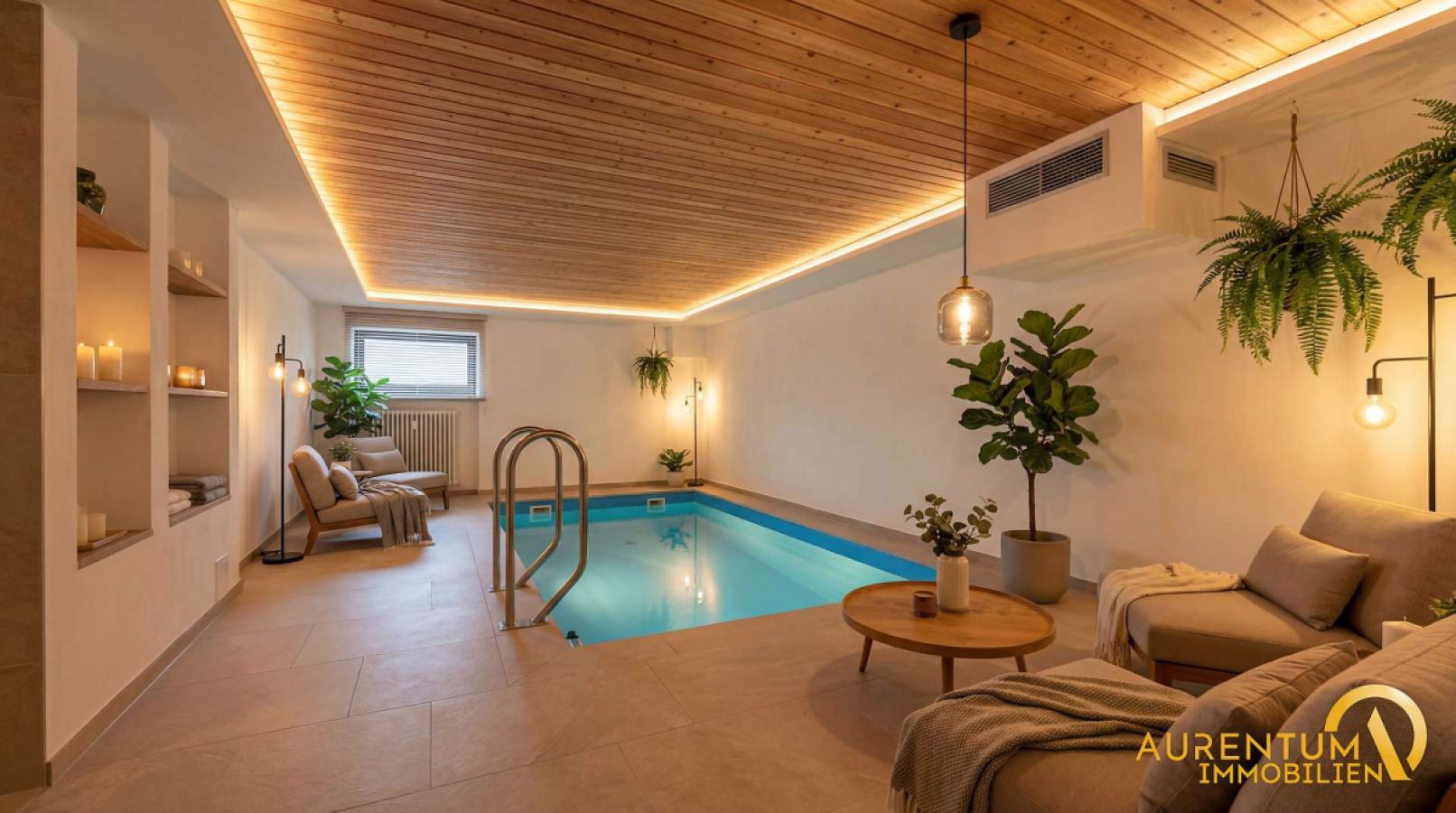 Innenpool, Einrichtungsbeispiel