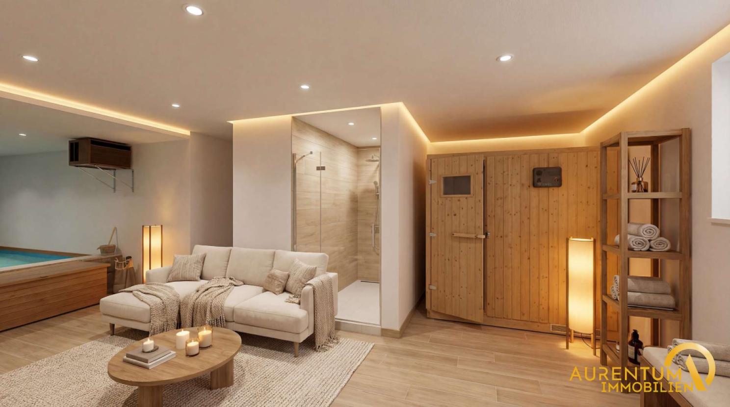 Wellnessbereich, Einrichtungsbeispiel