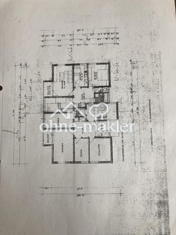 Wohnung S/W ausgerichtet