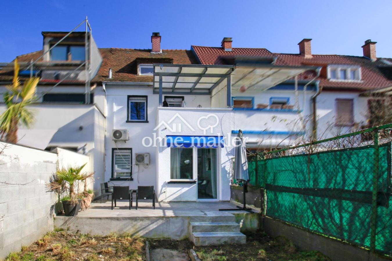 Hausansicht vom Garten aus