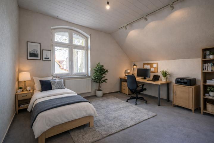 Einrichtungsidee Arbeits-/Gästezimmer