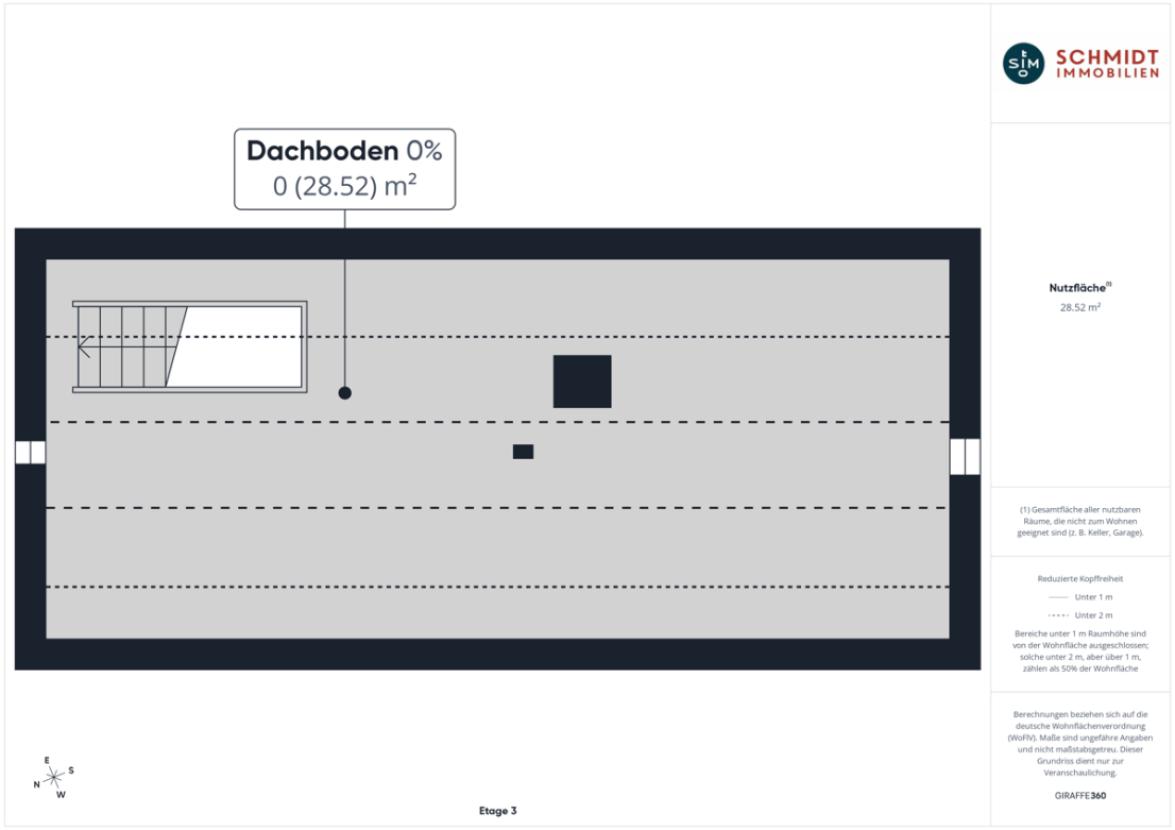 Grundriss Spitzboden 2. DG