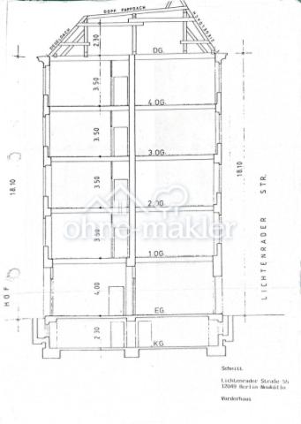 Hausschnitt, Vorderhaus