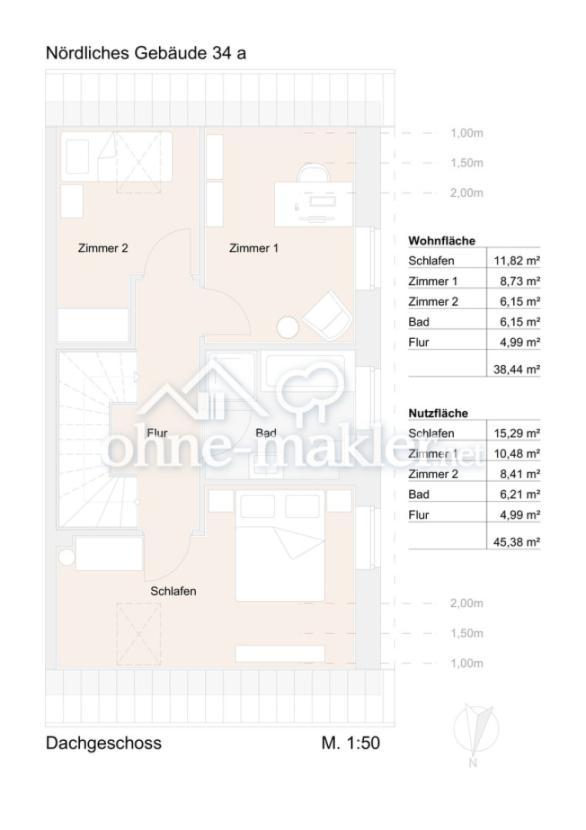 Grundriss Obergeschoss