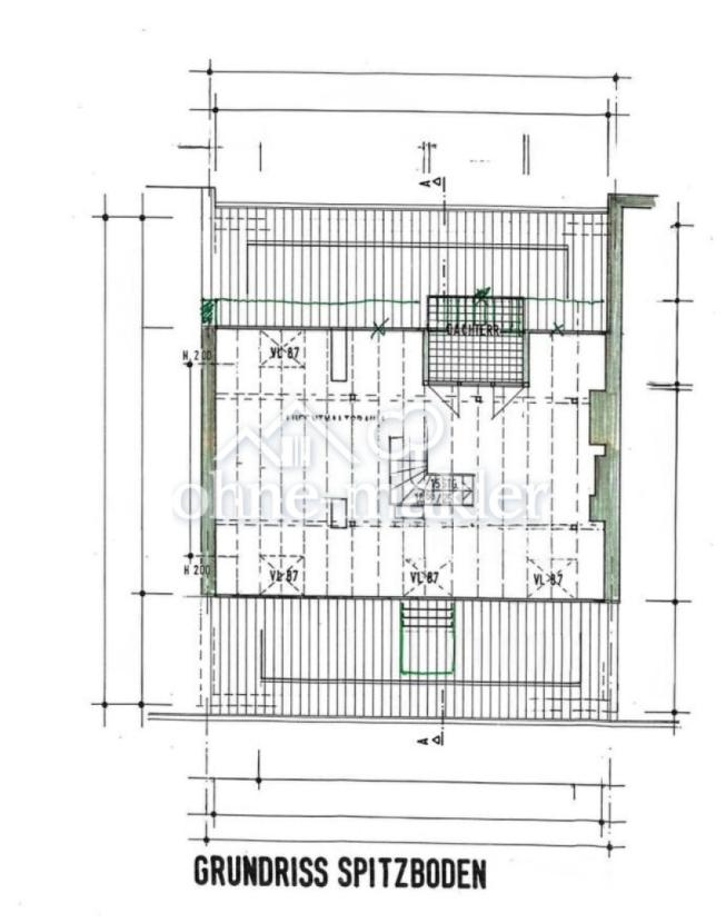 Grundriss Spitzboden