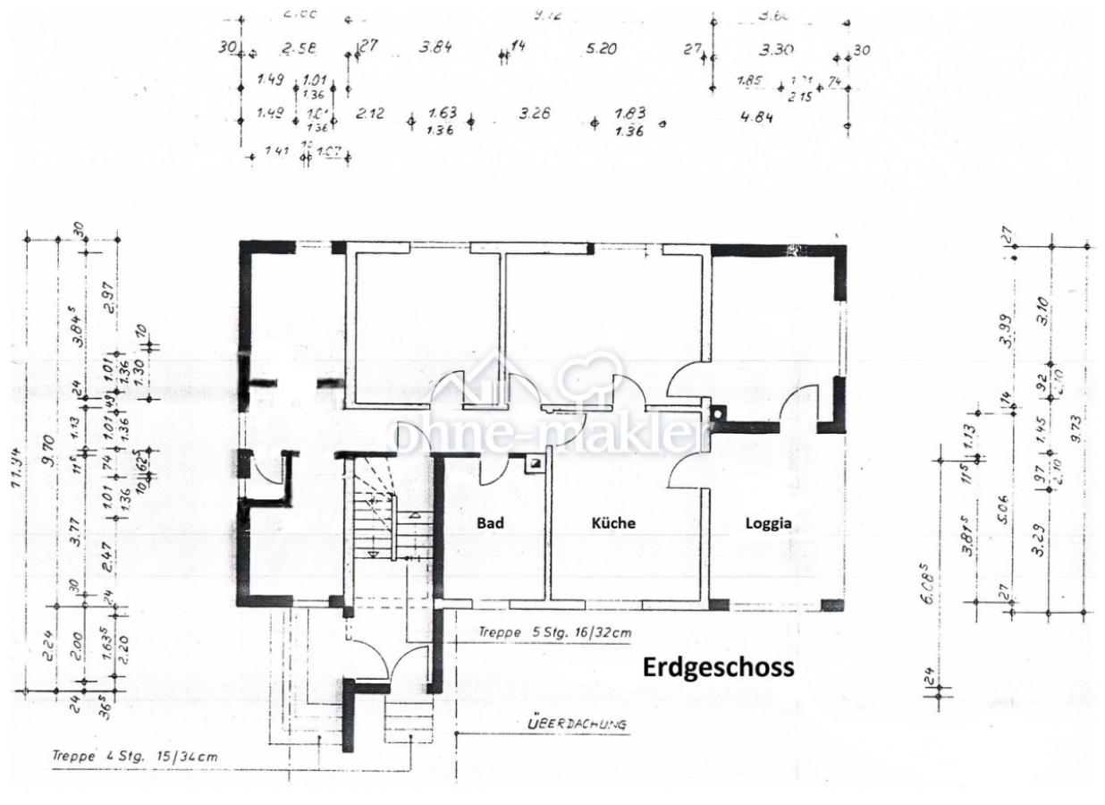 EG: 5 Zimmer Kü Bad Loggia 