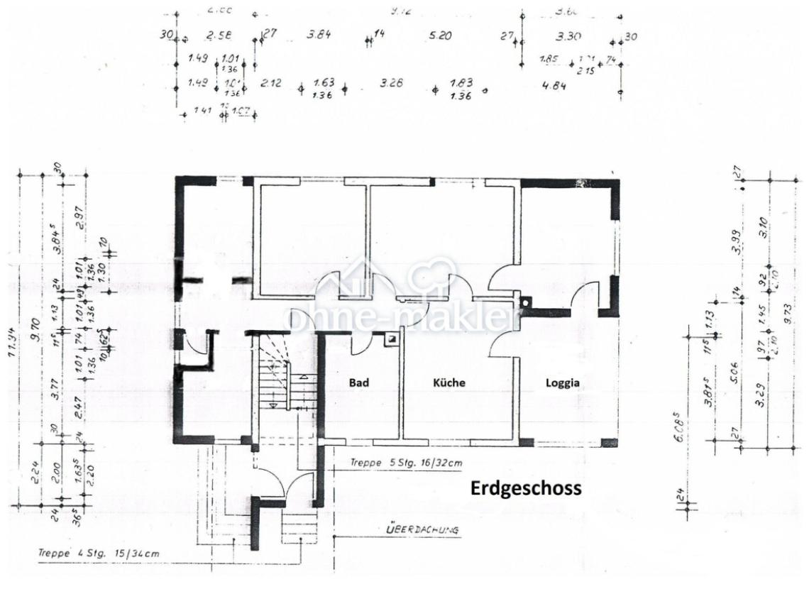 EG: 5 Zimmer Kü Bad Loggia 
