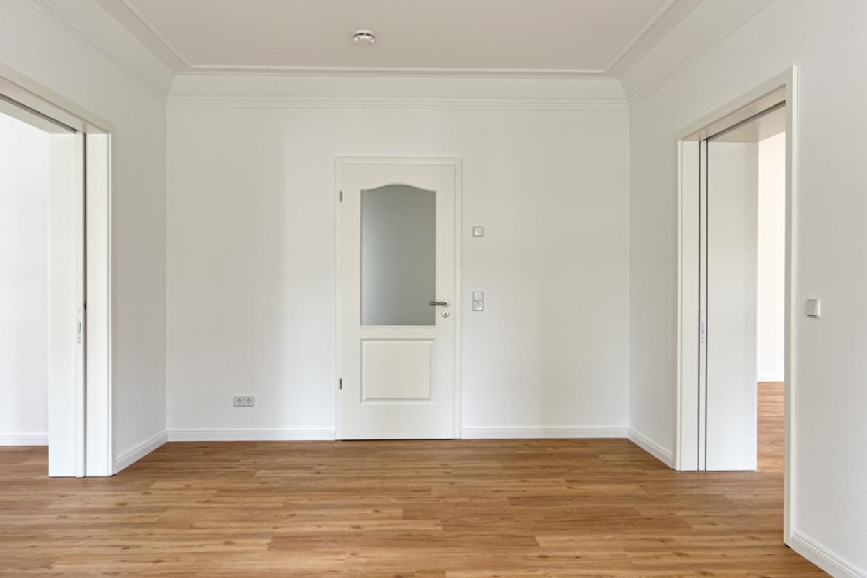 Esszimmer mit Schiebetüren