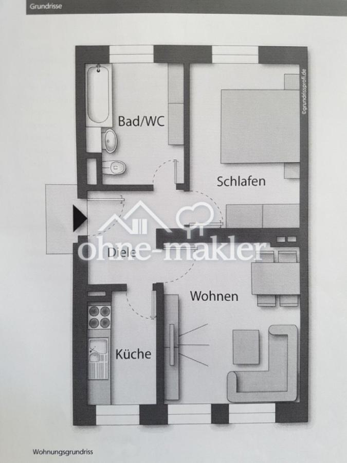 Grundriss der Wohnung