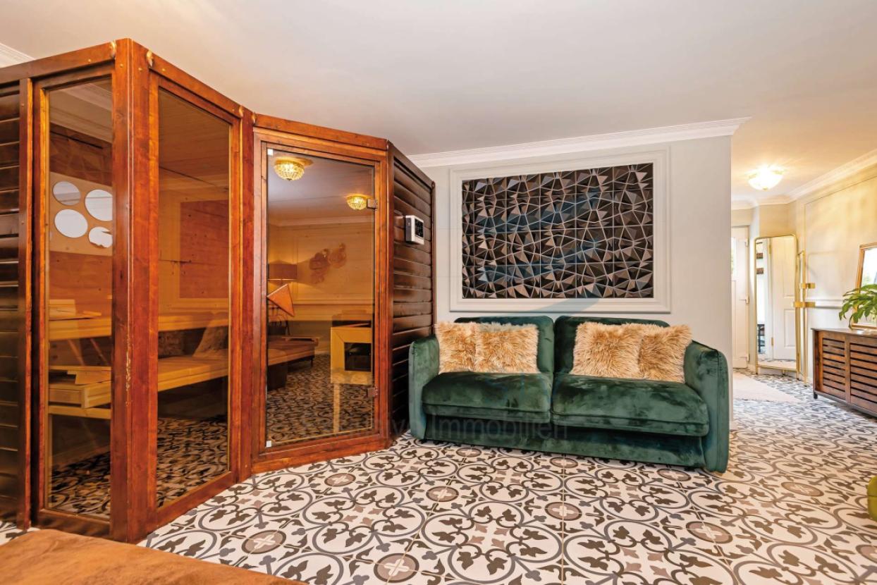 Sauna im Erdgeschoss