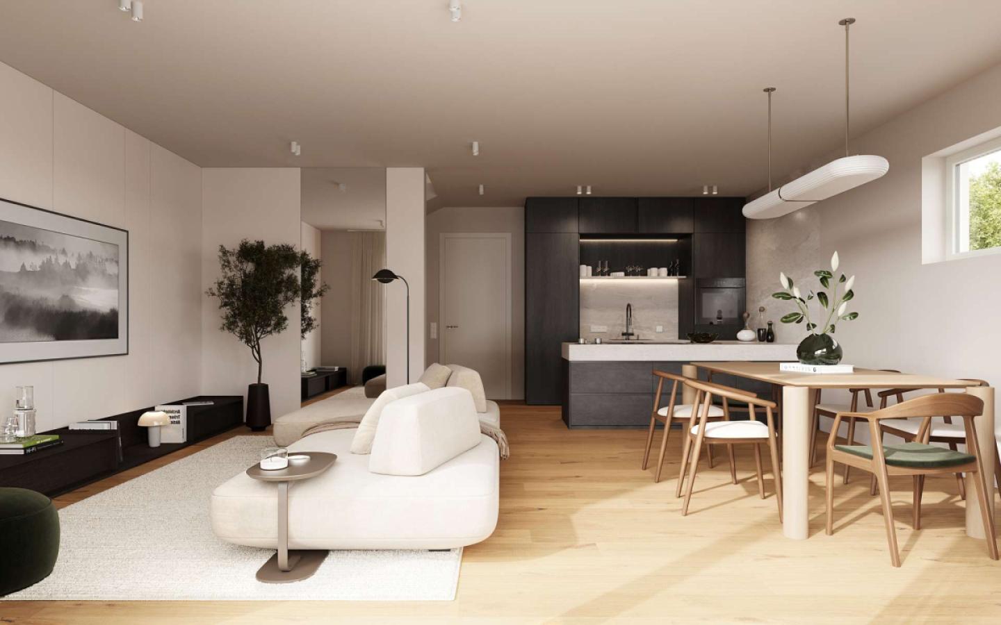 Visualisierung Wohnen, Kochen, Essen