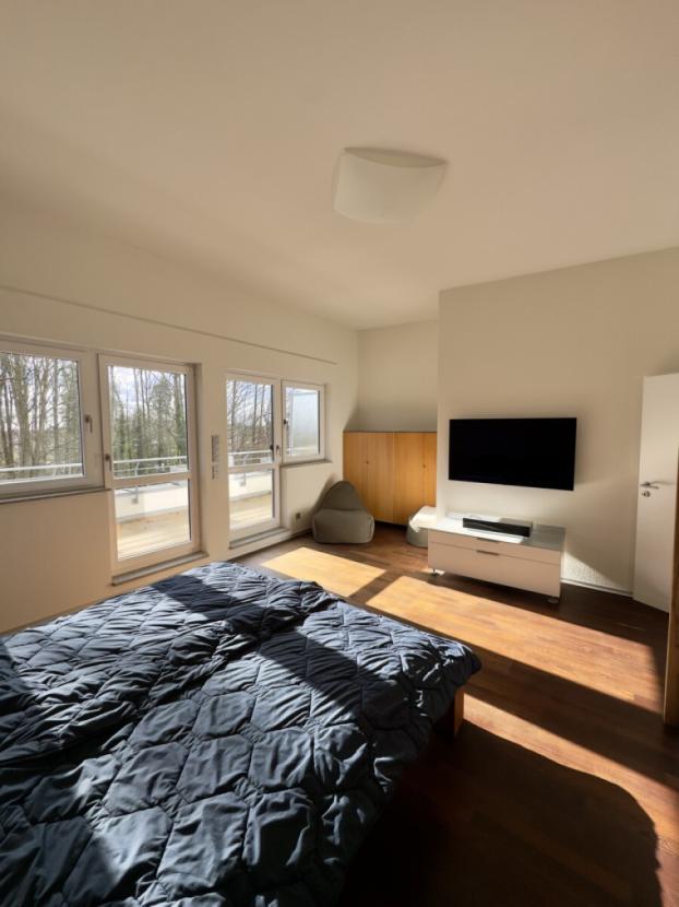 Blick ins Schlafzimmer