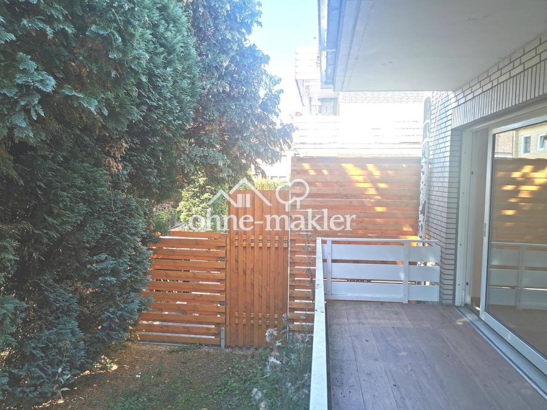 Balkon/Gartenbereich EG.