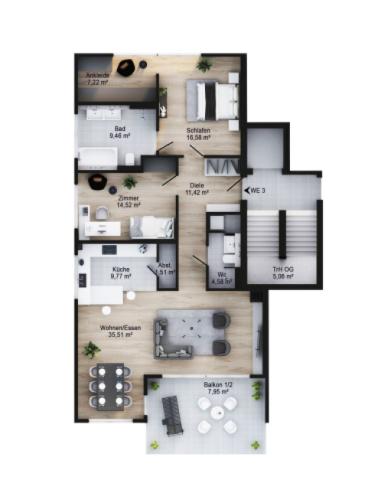 Grundrisse Wohnung Nr. 3