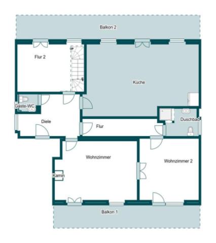 Grundriss Skizze 1.OG