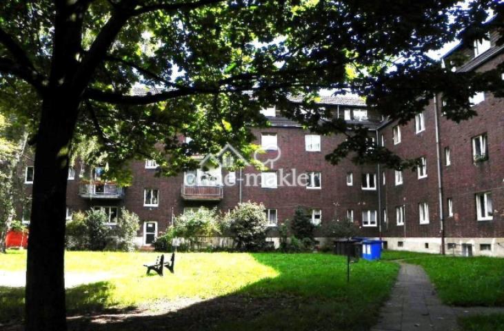 Grünanlage hinter dem Haus