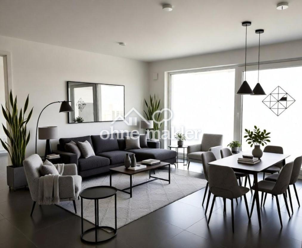 Wohn-/Esszimmer (KI-Interio)